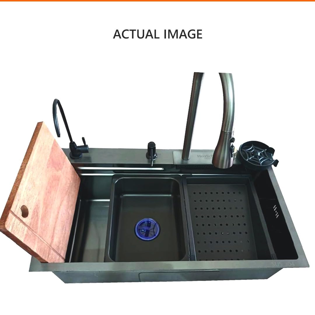 Herrlich Homes 30"x18" Multifunctional Kitchen Sink & Free Stainless Steel Counter Top