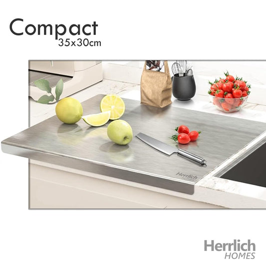 COMPACT 304 Stainless Stainless Steel Countertop - 35 x 30cm- Free Steel Straws